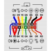 Komplet modułu Haka WH1R-G8 GNIAZDO 13 PIN
