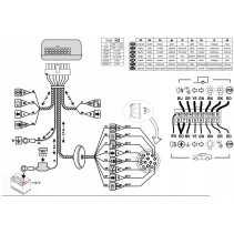Komplet modułu Haka WH1R-G8 GNIAZDO 13 PIN