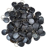 100szt BRELOK Zbliżeniowy PASTYLKA PESTKA 125KHz RFID UNIQU BLACK NUMEROWANA