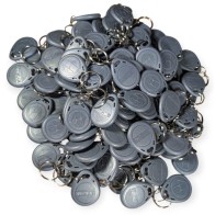 100szt BRELOK Zbliżeniowy PASTYLKA PESTKA 125KHz RFID UNIQU GREY NUMEROWANA