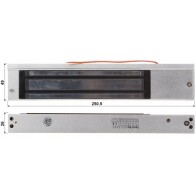 Zwora elektromagnetyczna ZE-280-5 E280-5 12/24V styk NO/NC Elektrozaczep FV