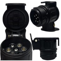 ADAPTER PRZEJŚCIÓWKA GNIAZDA PRZYCZEPY HAKA 13/7 PIN Przejściówka do gniazd