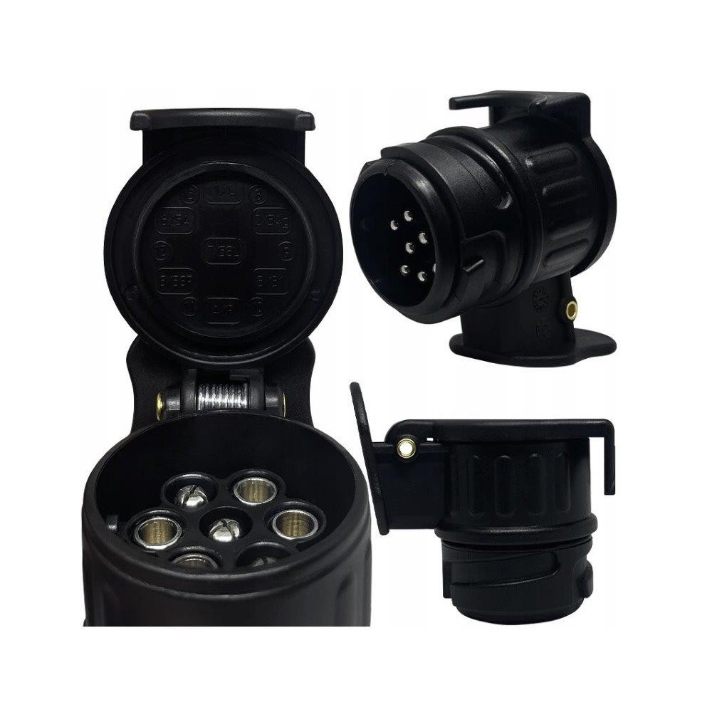 ADAPTER PRZEJŚCIÓWKA GNIAZDA PRZYCZEPY HAKA 13/7 PIN Przejściówka do gniazd