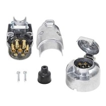 GNIAZDO PRZYCZEPY HAKA ALUMINIOWE 7 PIN 7/12V