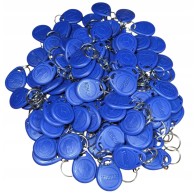 100szt BRELOK Zbliżeniowy PASTYLKA PESTKA 125KHz RFID UNIQU BLUE NUMEROWANA